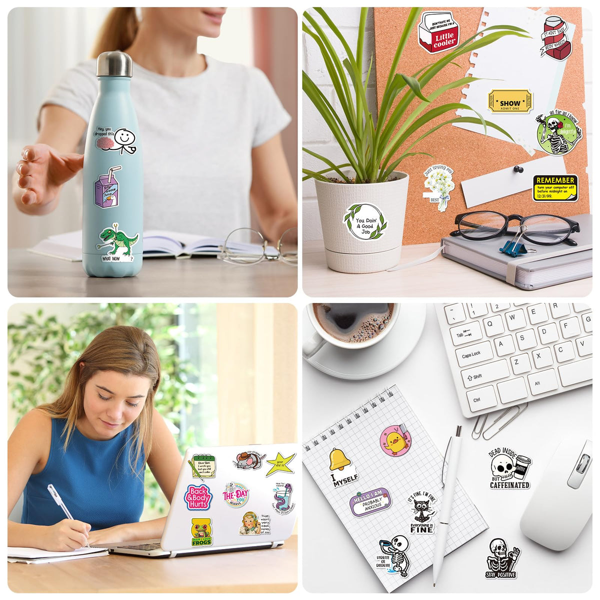 Chivertion journal stickers spark creativity on notebooks and planners.
