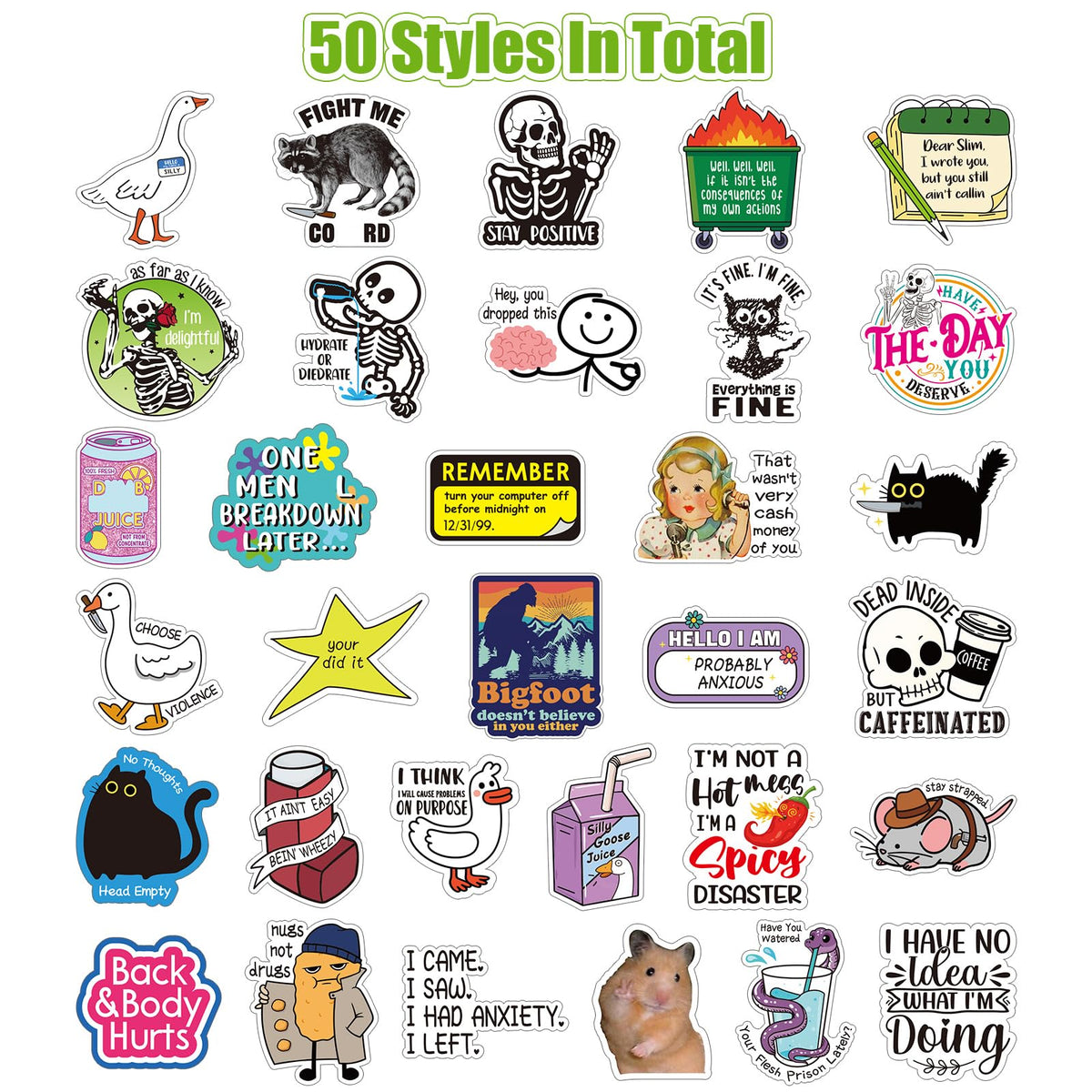 Chivertion phone stickers quickly customize your device with sarcasm and color.