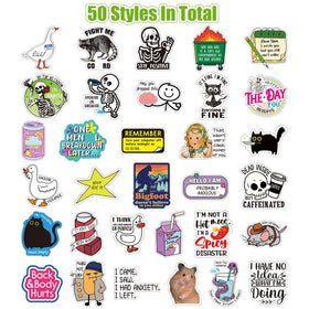 Chivertion phone stickers quickly customize your device with sarcasm and color.
