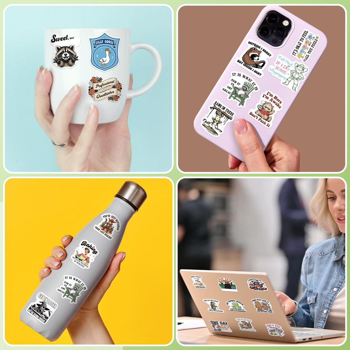 Chivertion sticker packaging, 400 pieces organized for easy use.