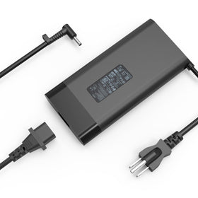 CHLOLMY 280W AC adapter, HP OMEN side view, delivers stable power on the go.