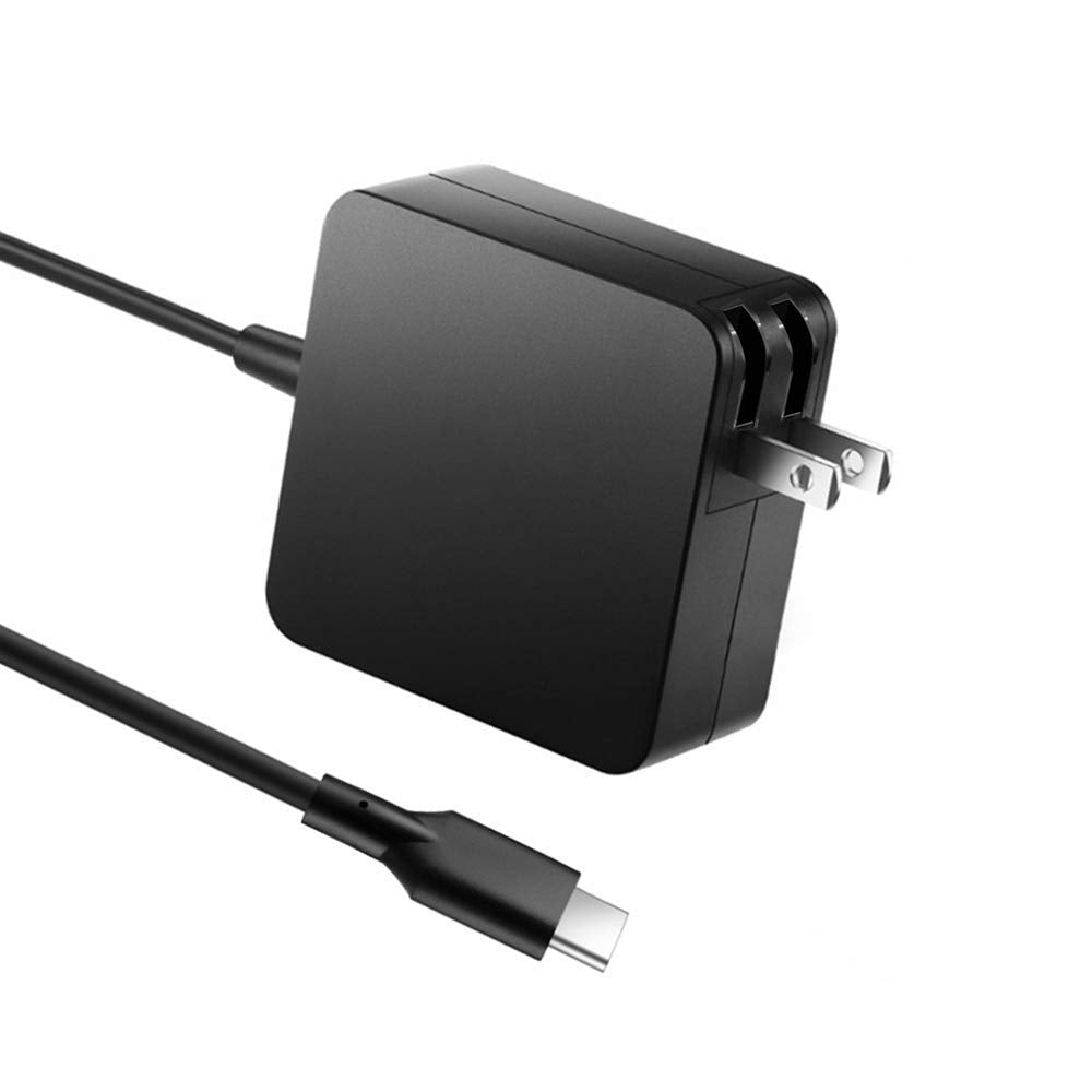 CHLOLMY HP-compatible USB-C adapter 65W side view highlighting compact design for travel