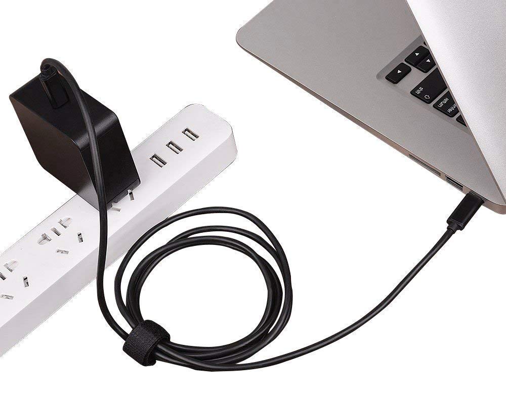 CHLOLMY USB-C adapter ports close-up showing multiple voltage options for versatile charging