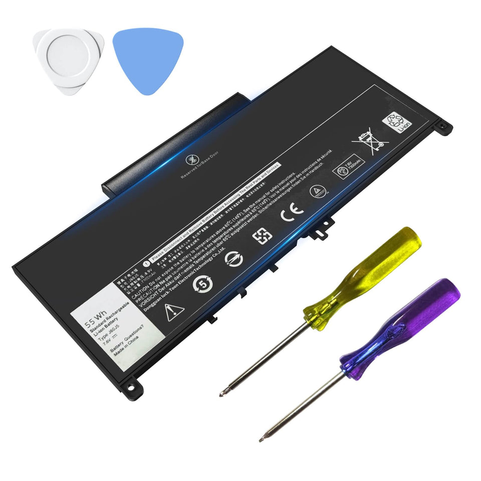 Choccosuri J60J5 battery for Dell Latitude E7470 – front view, ready for installation