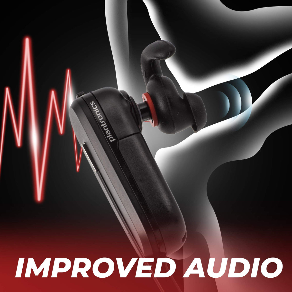 CHOCKALOTTA earhook design supports enhanced stability during calls