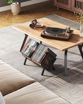 CHOEZON vinyl record holder anti-slip feet highlight surface protection.