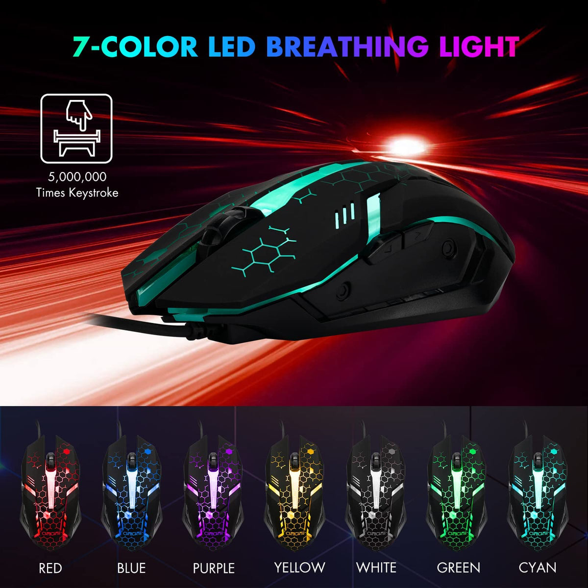 CHONCHOW wired keyboard and mouse work with PS4 and Xbox consoles.