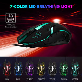 CHONCHOW wired keyboard and mouse work with PS4 and Xbox consoles.