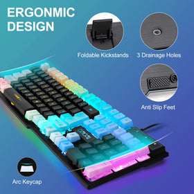 CHONCHOW removable keycaps simplify dusting and maintenance.