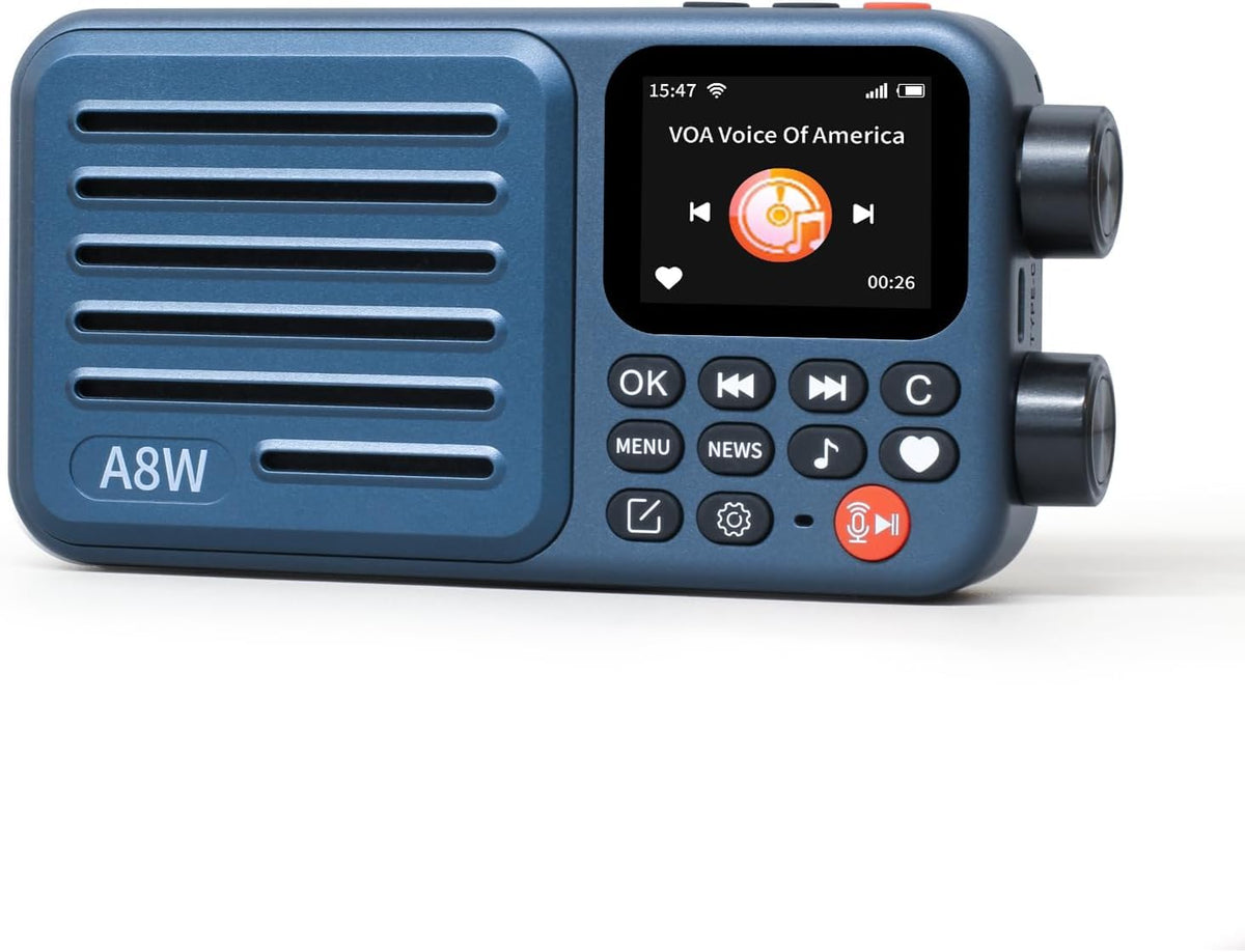 CHOYONG A8W front view showing global internet radio access with clear sound