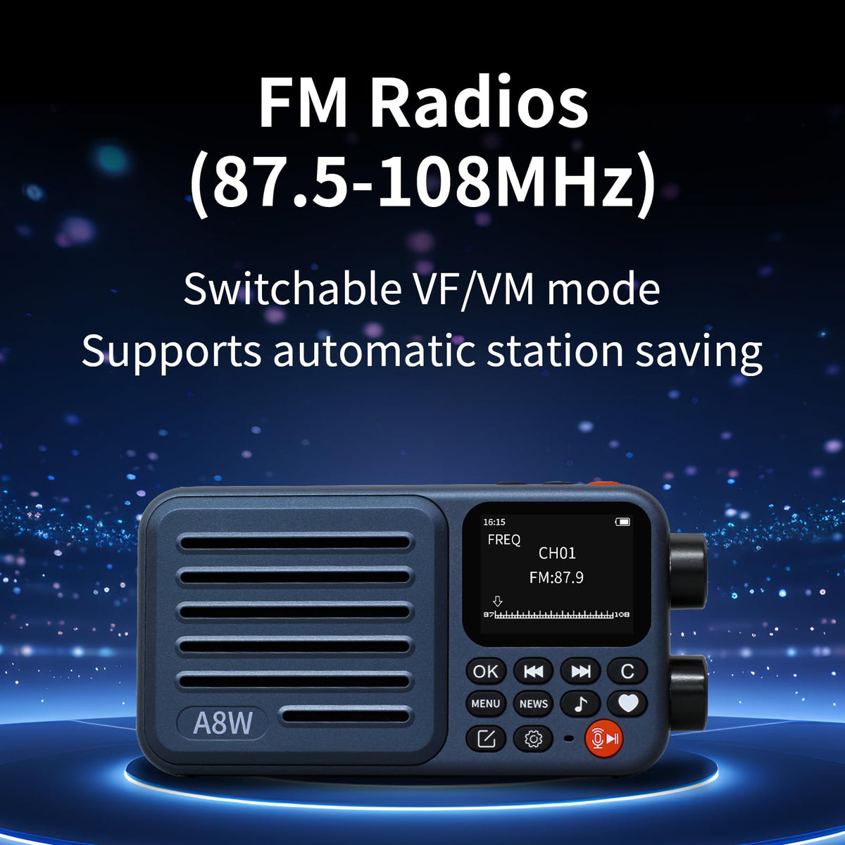 CHOYONG A8W micro-SD slot expands local media playback options.