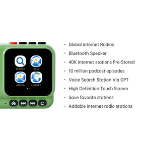 CHOYONG Voyager connected via WiFi for 40k internet radio stations