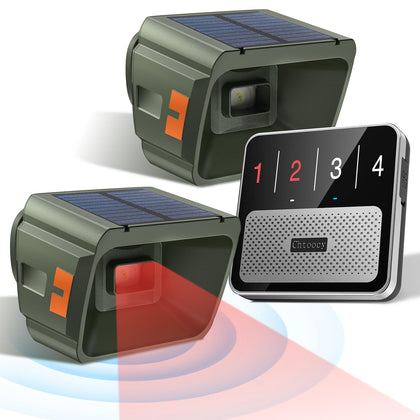 Chtoocy front view showing sensor and receiver for easy setup benefit