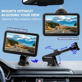 Chuanganzhuo 7-inch HD display delivers crisp backup imaging.