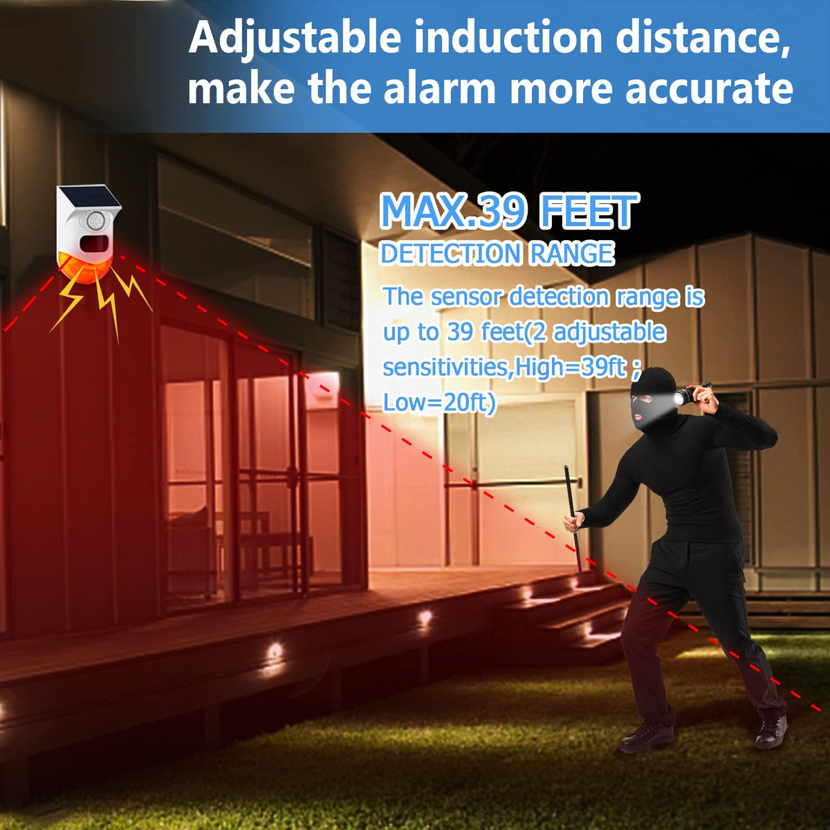 ChunHee IP67 waterproof outdoor alarm withstands rain and snow.