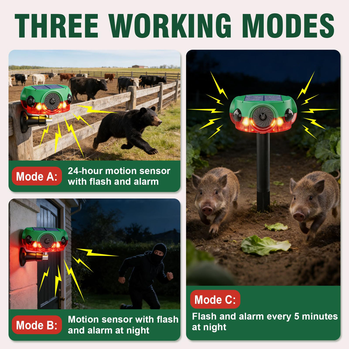 ChunHee Outdoor Alarm offers 13 sounds for versatile alerts.