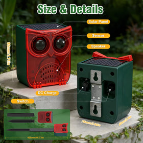 ChunHee solar motion alarm 129dB siren emphasizes deterrence