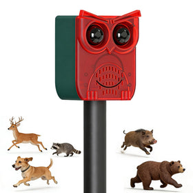 ChunHee solar motion alarm front view deters wildlife with loud siren