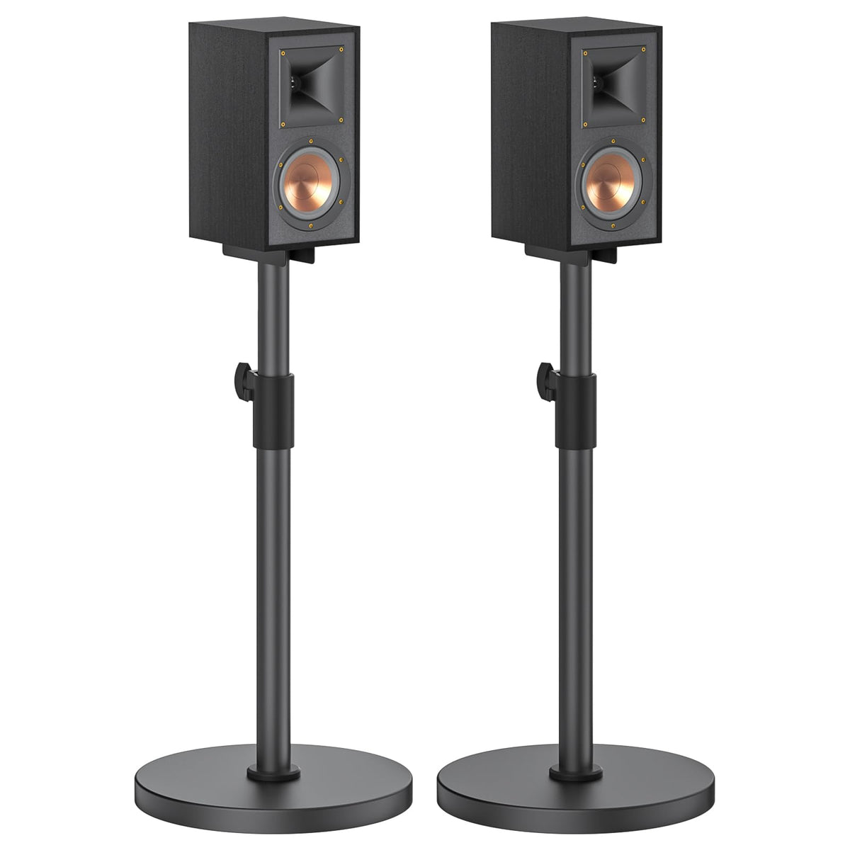 Chunxiao front view of pair of stands showing stable support and clean look