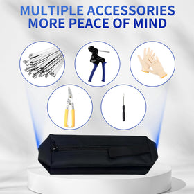 CHUSHUYI accessories layout with bag, gloves, remover and manual improving jobsite readiness