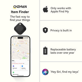 CHZHVAN Wallet Tracker with replaceable battery keeps wallets tracked in wet conditions.
