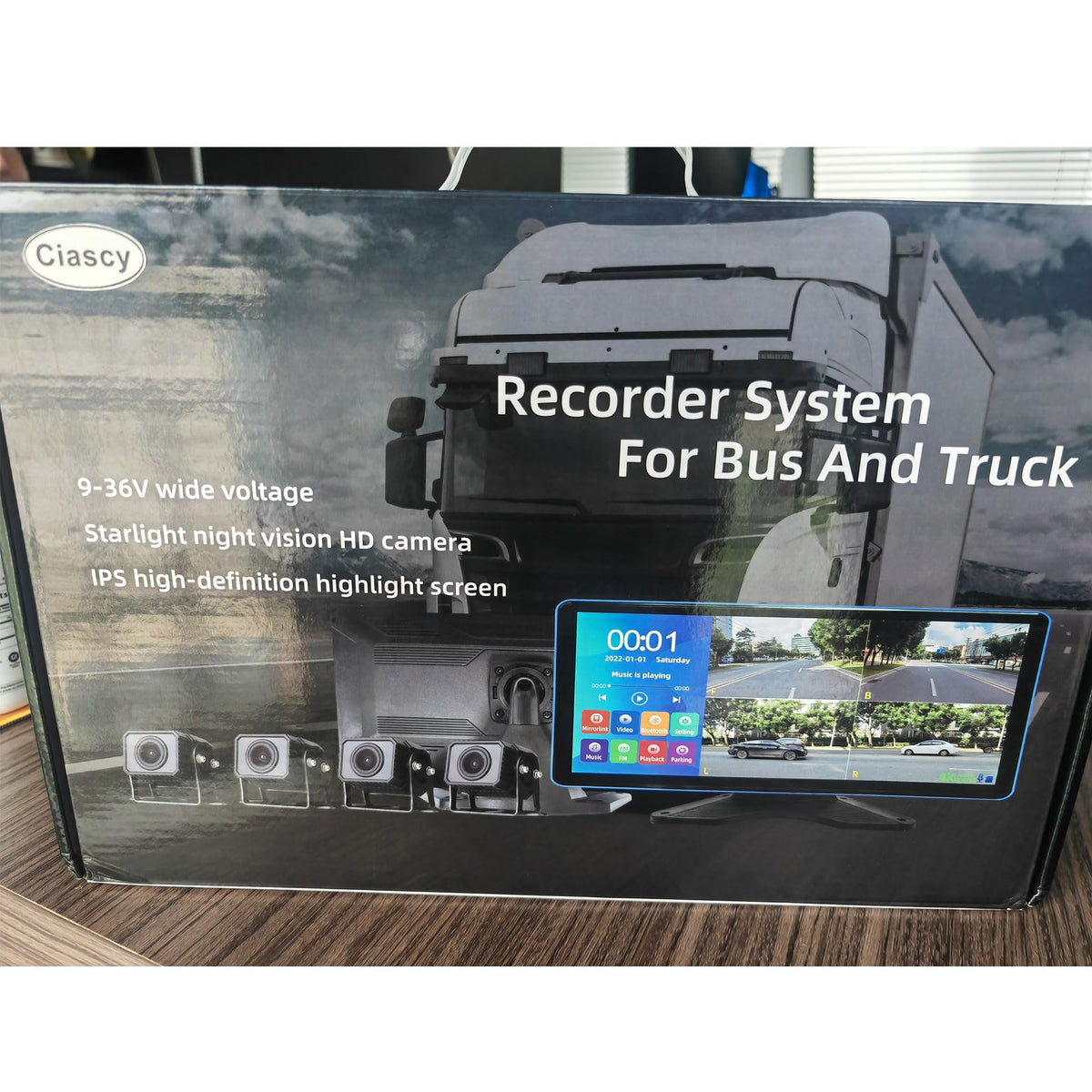 Ciascy compatible with 9-36V vehicles including RVs and trucks.