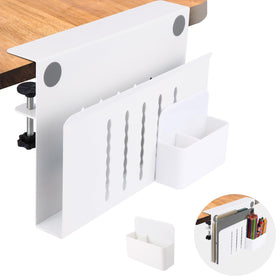 CIBOTIES desk-side storage mount keeps laptops and documents within easy reach.
