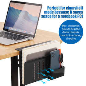 CIBOTIES magnetic pen holder attached to the rack for quick access.
