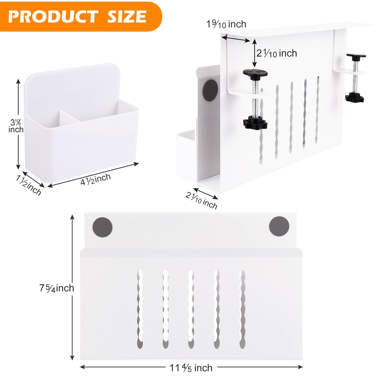 CIBOTIES under-desk laptop holder secures devices while charging.