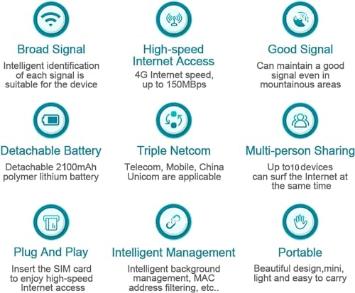 ciciglow mobile hotspot battery 2100mAh, extends use for travel