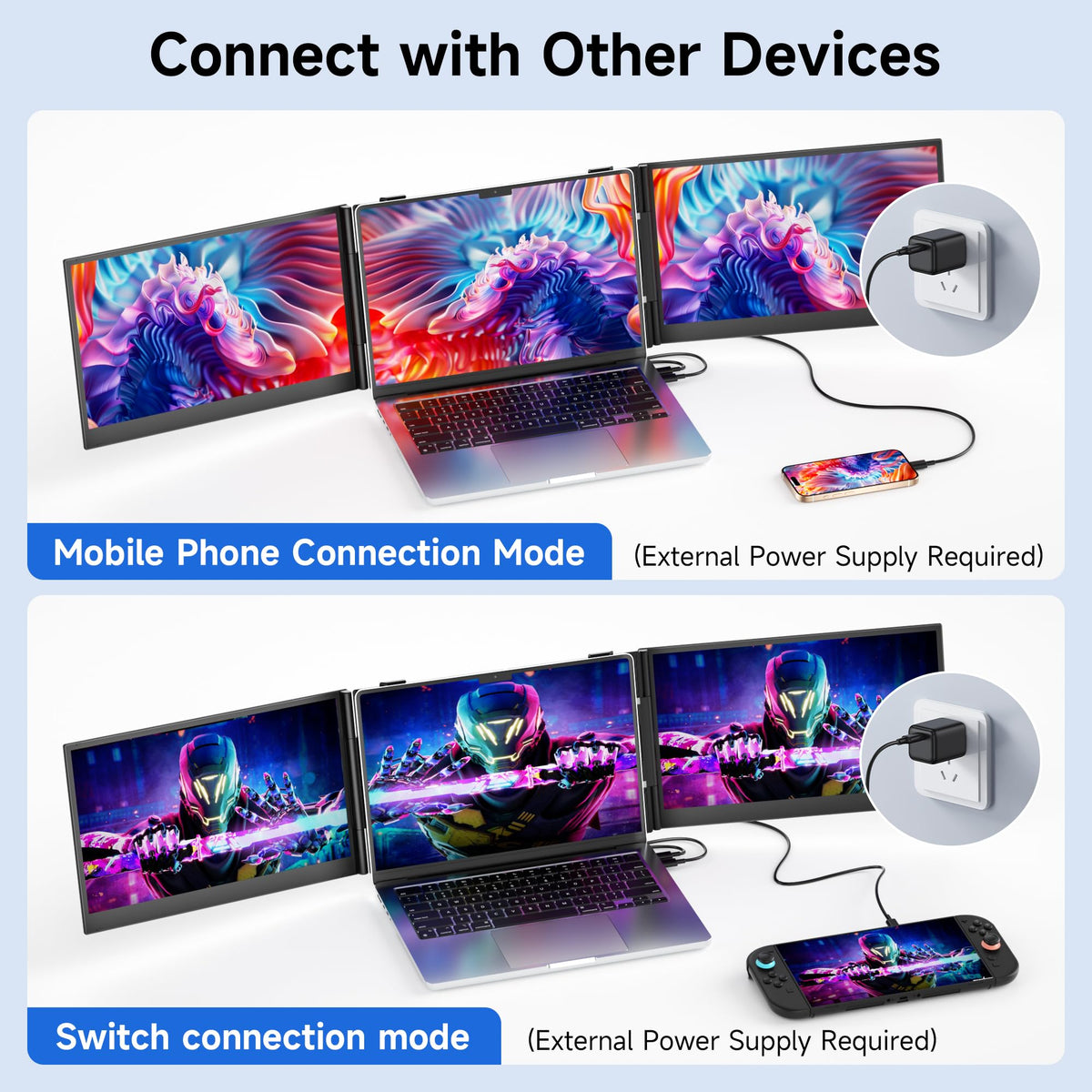 CIDETTY travel-friendly monitor easily slips into a bag