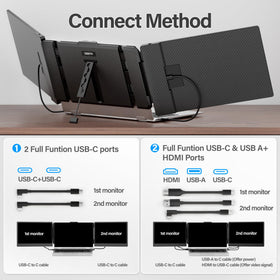 CIDETTY ultra-thin monitor with minimal bulk enables easy travel setups.