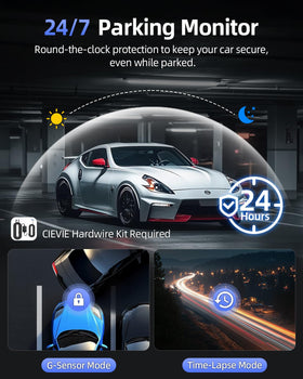 Cievie D100 G-sensor auto-lock protects important clips instantly