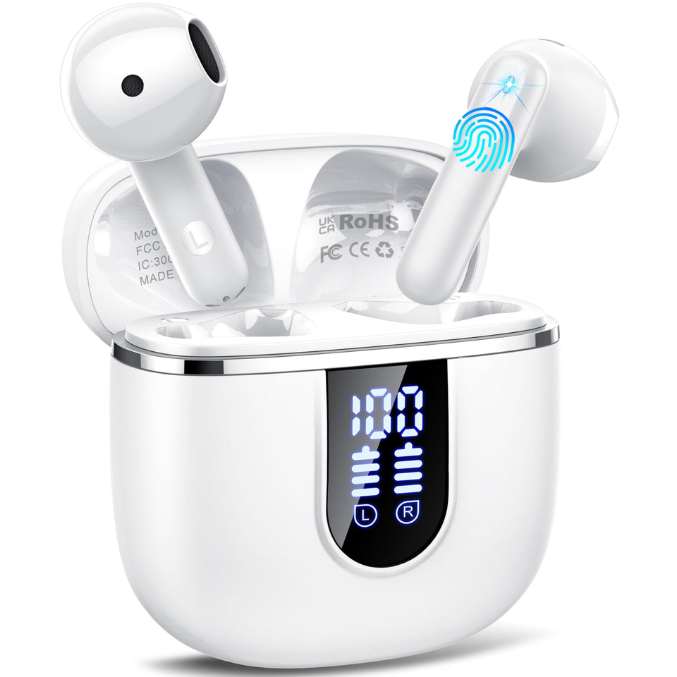 Cillso earbuds case open for instant pairing within 15 meters.