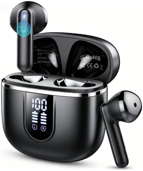 Cillso earbuds with a compact charging case for easy portability and quick pairing.