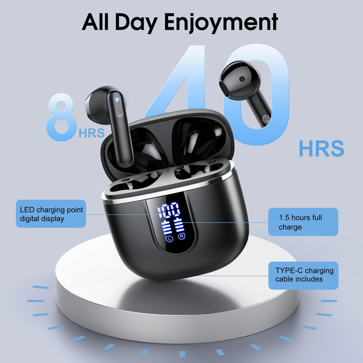 Cillso ENC reduces background noise for clearer calls in busy spaces.