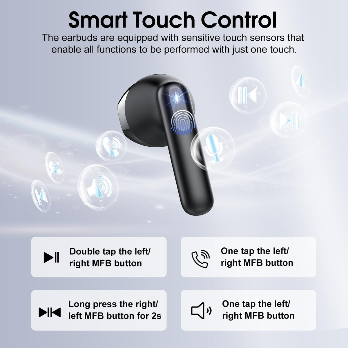 Cillso IPX7 waterproof coating protects earbuds from sweat and splashes.