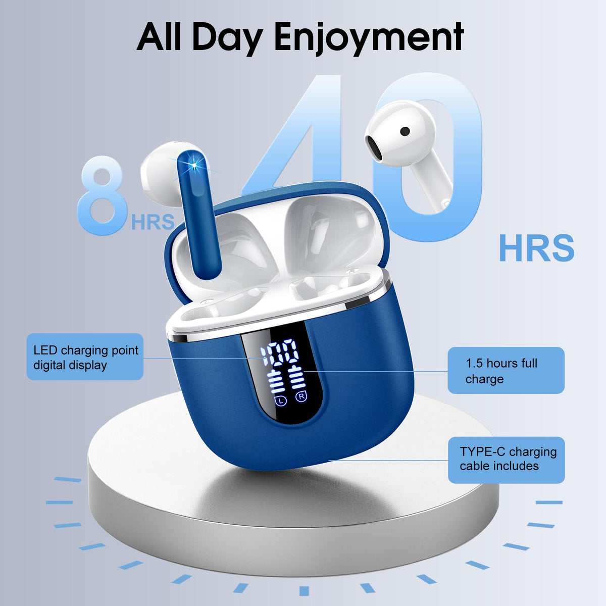 cillso earbuds worn in ear demonstrating comfortable fit and secure hold
