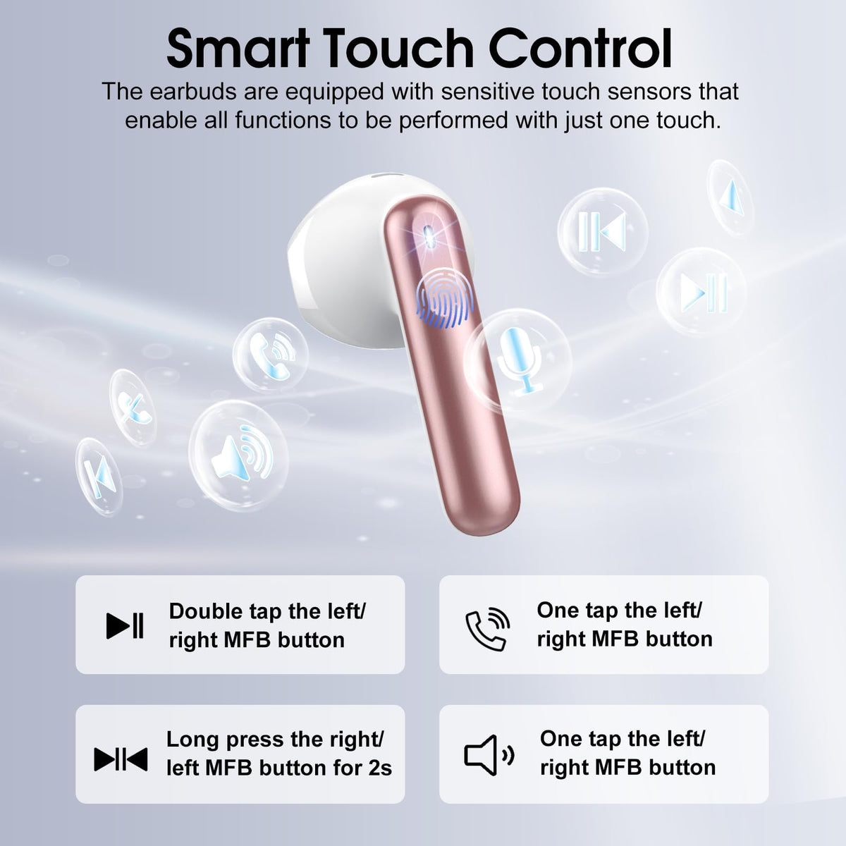 Cillso Rose IP7 waterproof earbuds resistant to sweat and rain