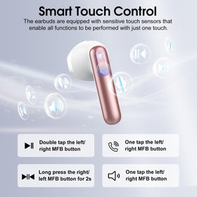 Cillso Rose IP7 waterproof earbuds resistant to sweat and rain