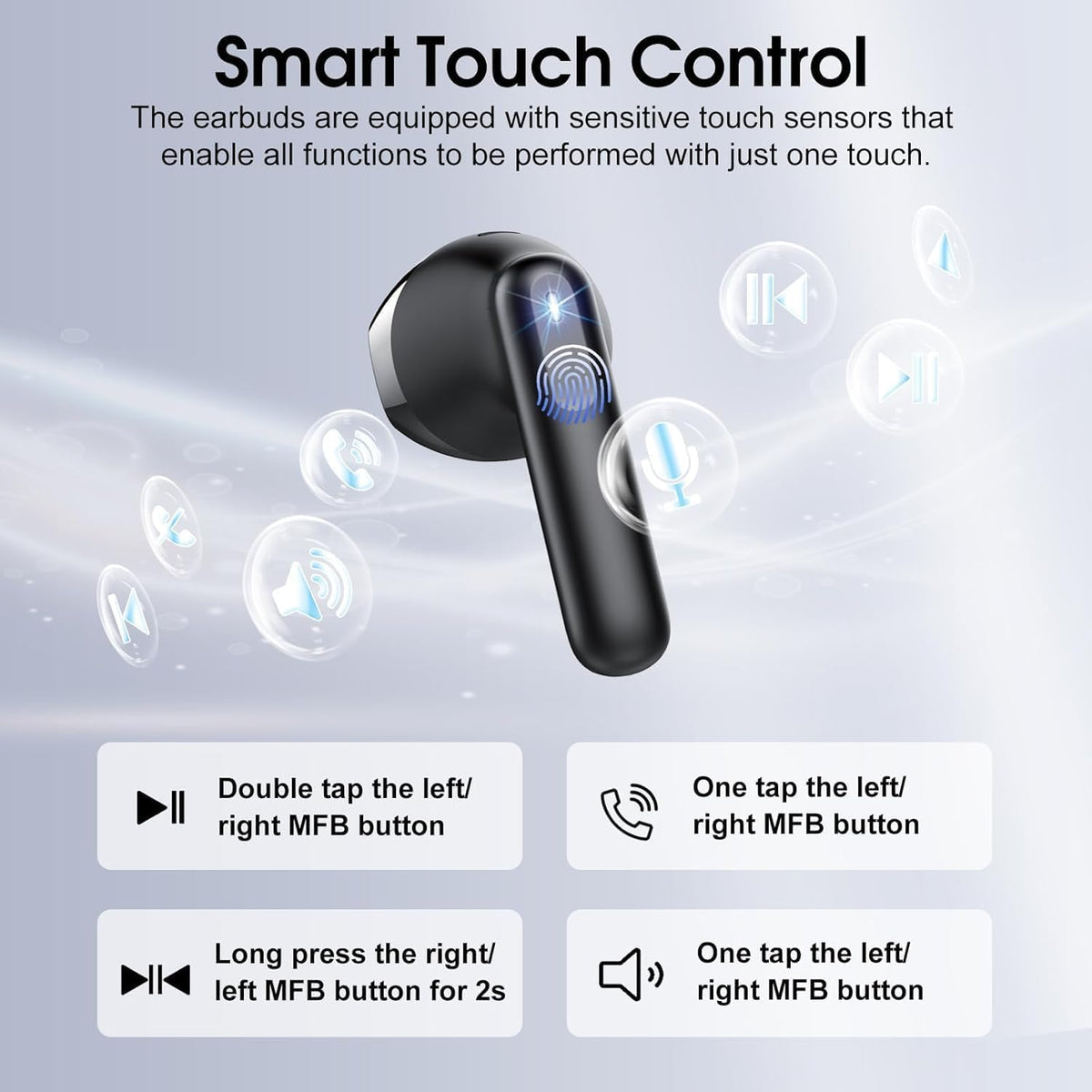 Cillso wireless-earbuds-ergonomic-design view demonstrates ultra-light comfort for all-day wear