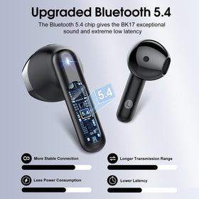 Cillso wireless earbuds with ergonomic semi‑in‑ear design for secure comfort.