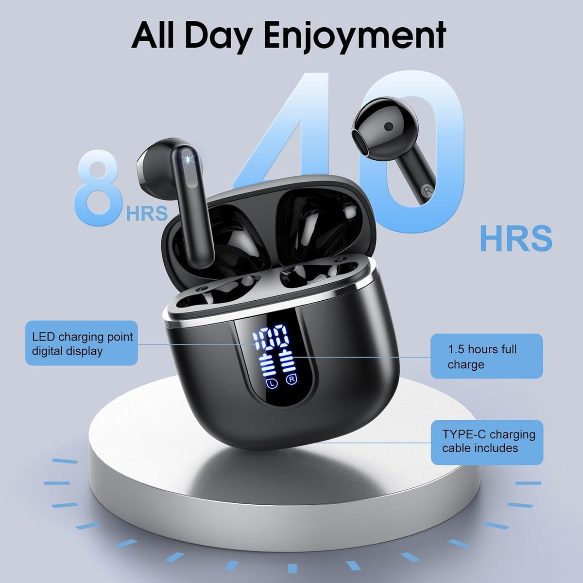 Cillso wireless earbuds – IP7 waterproof protection for workouts and rain