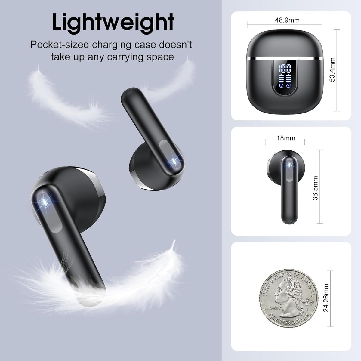 Cillso wireless earbuds – sensitive touch controls for playback and calls