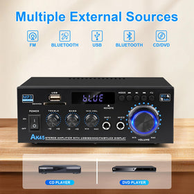 CiLmirsac AK45 Bluetooth setup highlights wireless streaming and simple pairing.