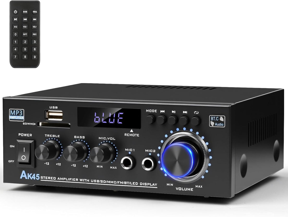 CiLmirsac AK45 front panel with inputs and controls for easy connectivity.