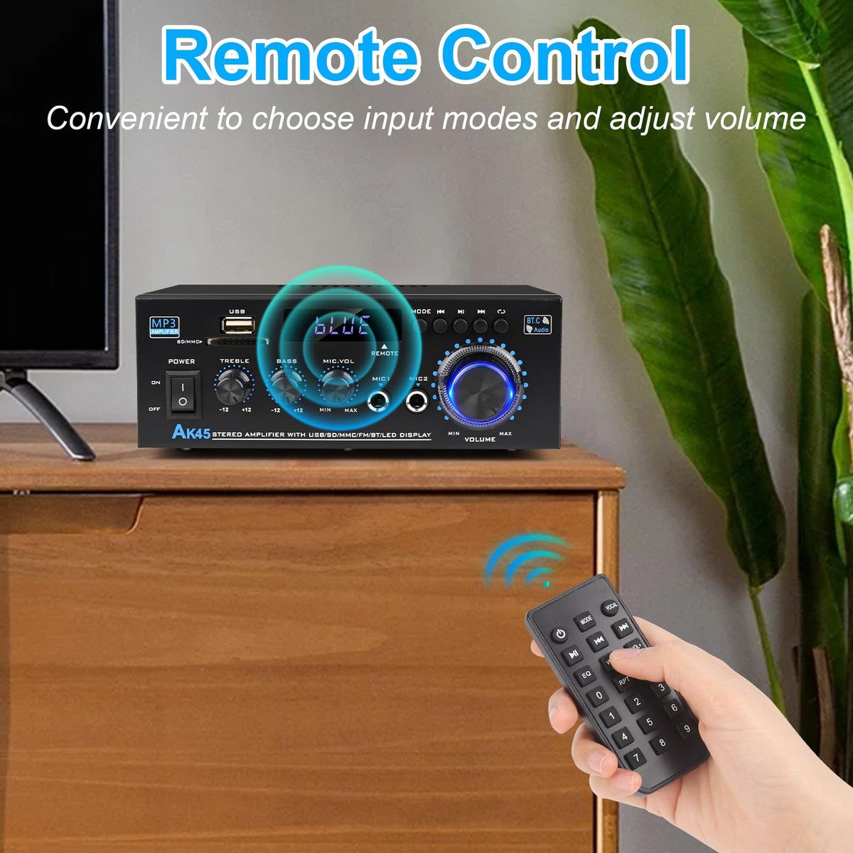 CiLmirsac AK45 USB/SD playback showing direct music from drives.