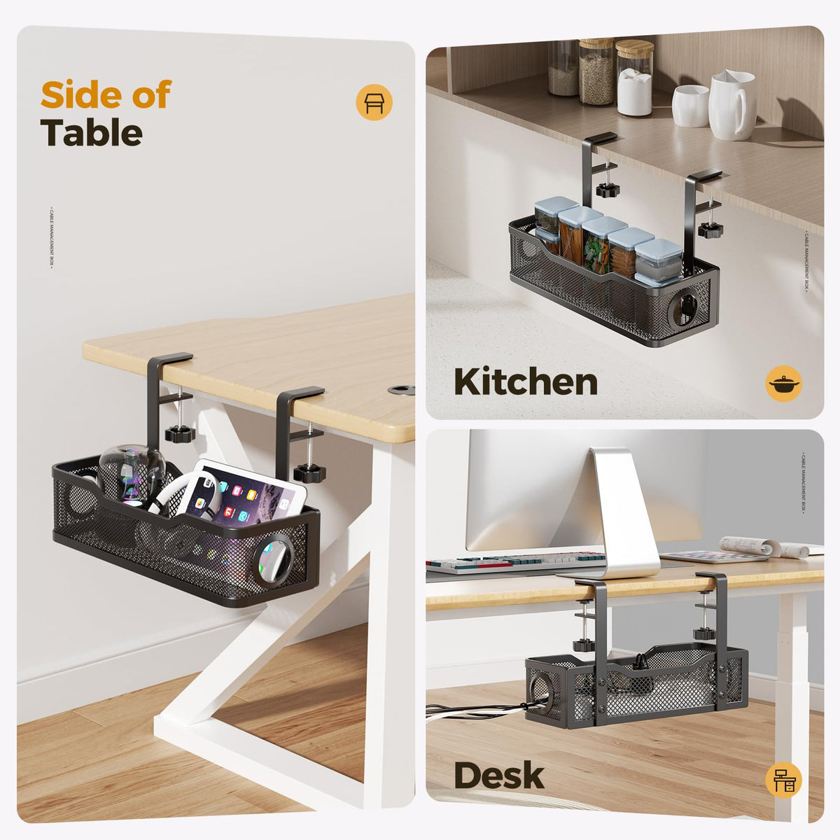 Cinati desk area clean space before and after image reveals tidier floors.