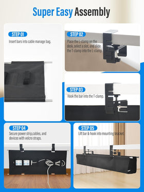 Cinati detachable clip mechanism for quick repositioning and tool-free removal
