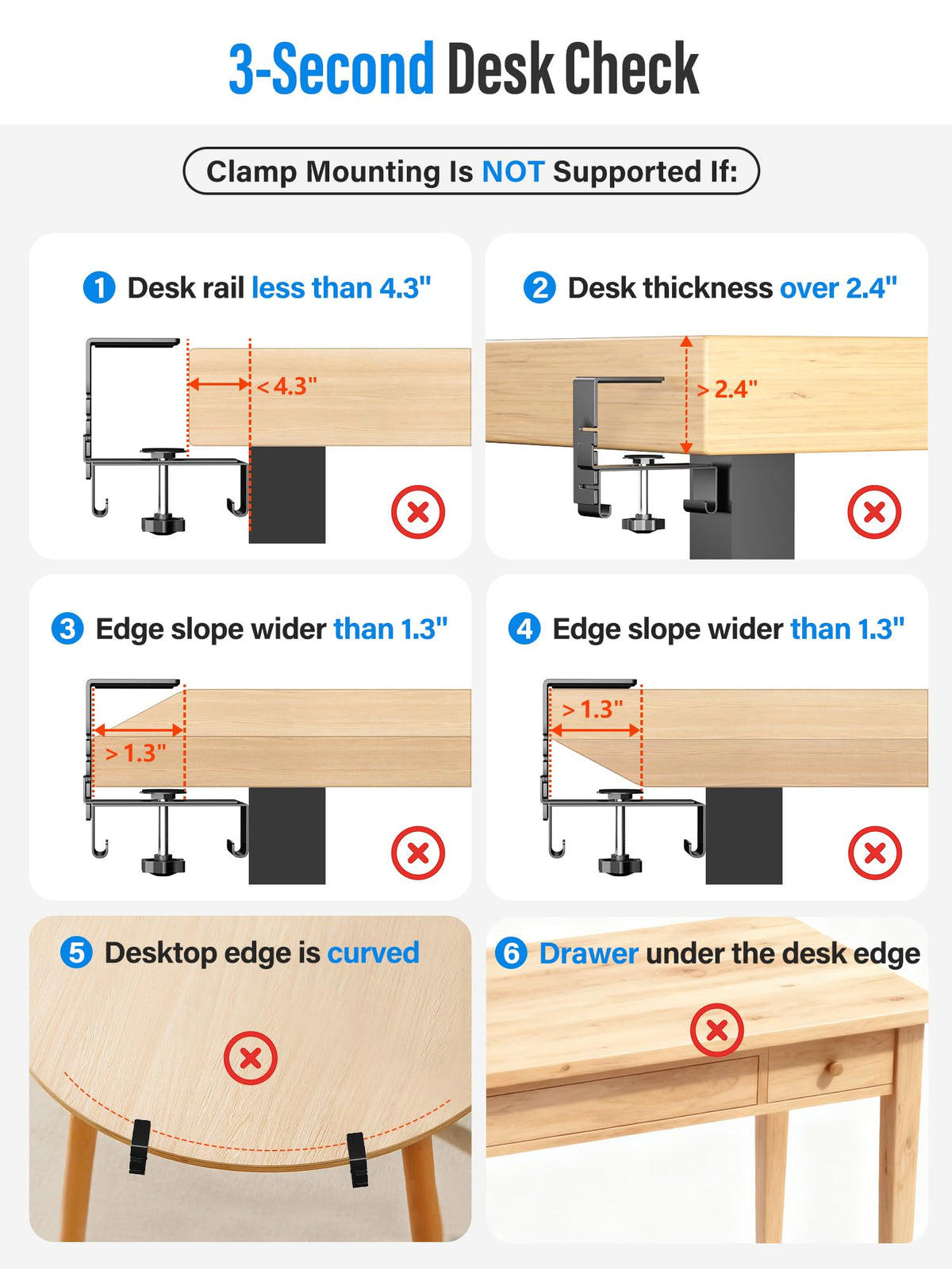 Cinati easy-install clip design enables quick, drill-free setup.